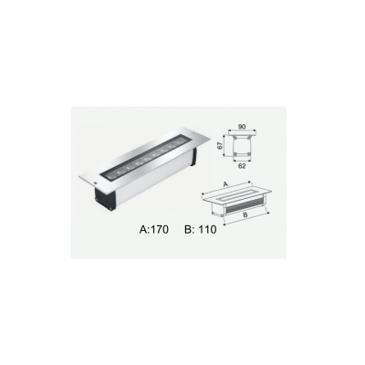 SIVA ALTI WALLWASHER DUVAR AYDINLATMA 10CM 3W VOLVOŞIR AYDINLATMA - 2