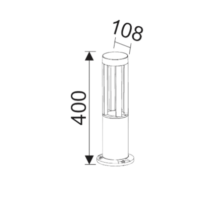 7W MODERN BOLLARD YOL LED BAHÇE ARMATÜRÜ - 3