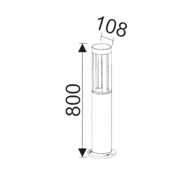 7W MODERN BOLLARD YOL LED BAHÇE ARMATÜRÜ - 4