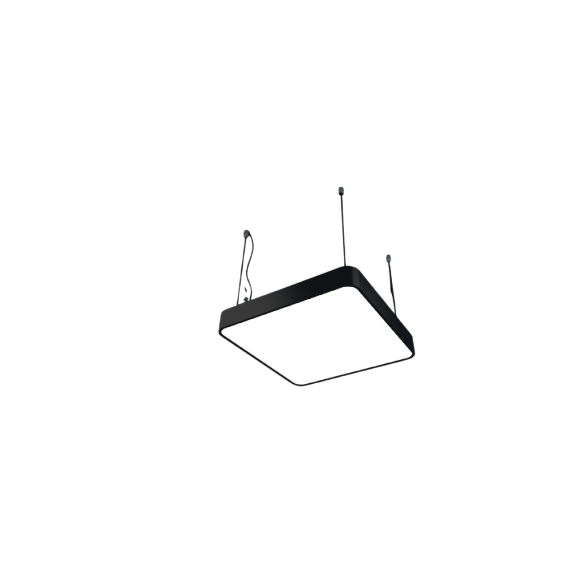 KARE RADIUS DAVUL SİYAH KASA SARKIT DEKORATİF LED AYDINLATMA ARMATÜR - 1
