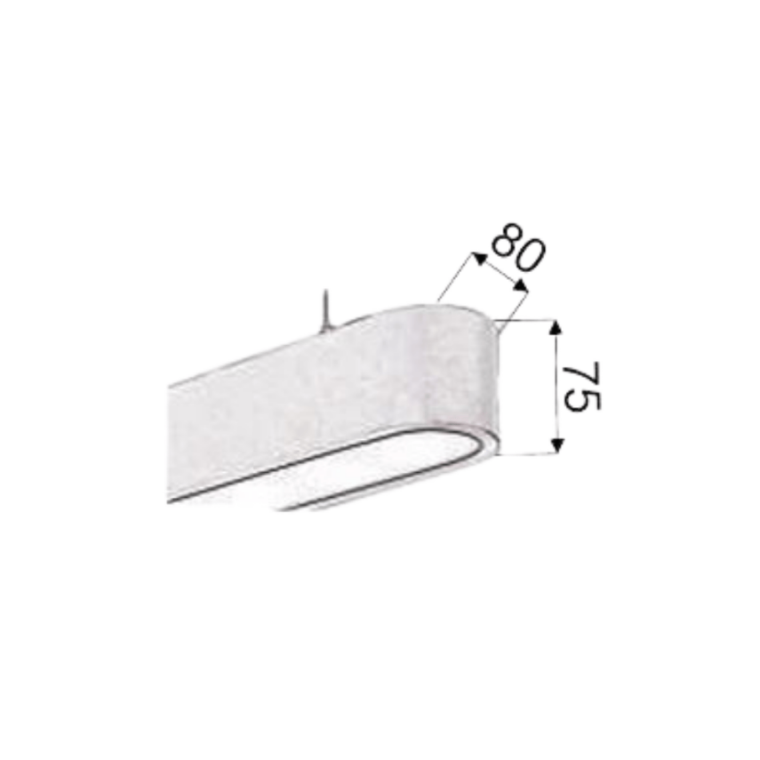PASSION SİYAH KASA SARKIT DEKORATİF LINEAR LED AYDINLATMA ARMATÜR - 4