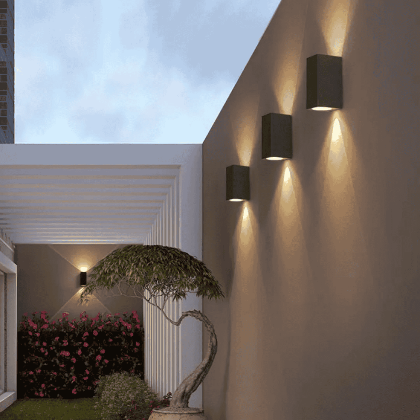 PLASTİK 5W KARE SİYAH ÇİFT YÖNLÜ LED DUVAR APLİĞİ - 2