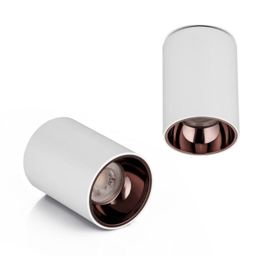 PLASTİK 5W SİLİNDİR BEYAZA BRONZ SIVA ÜSTÜ LED SPOT ARMATÜR - 1